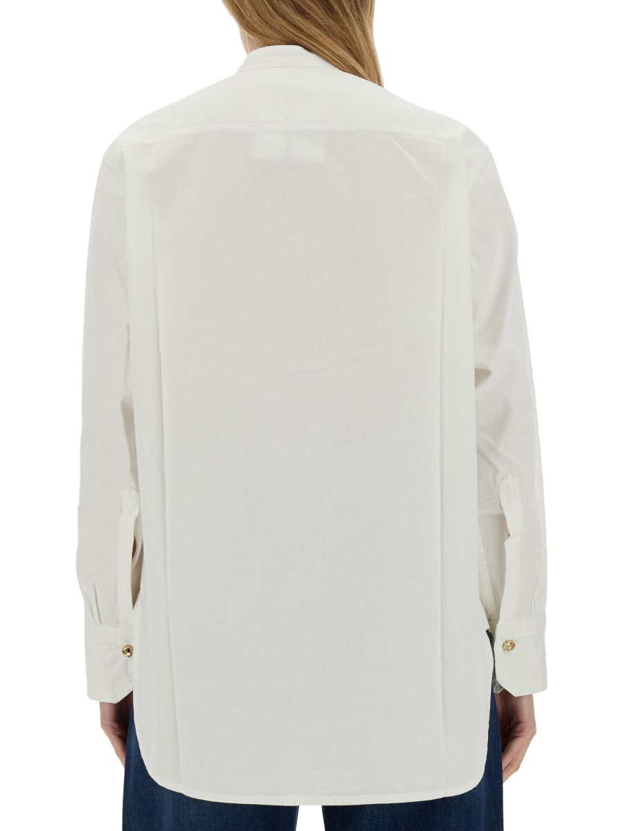 [VICTORIA BECKHAM] Shirts Long Sleeve SS24 1224DSH005422A_WASHEDWHITE