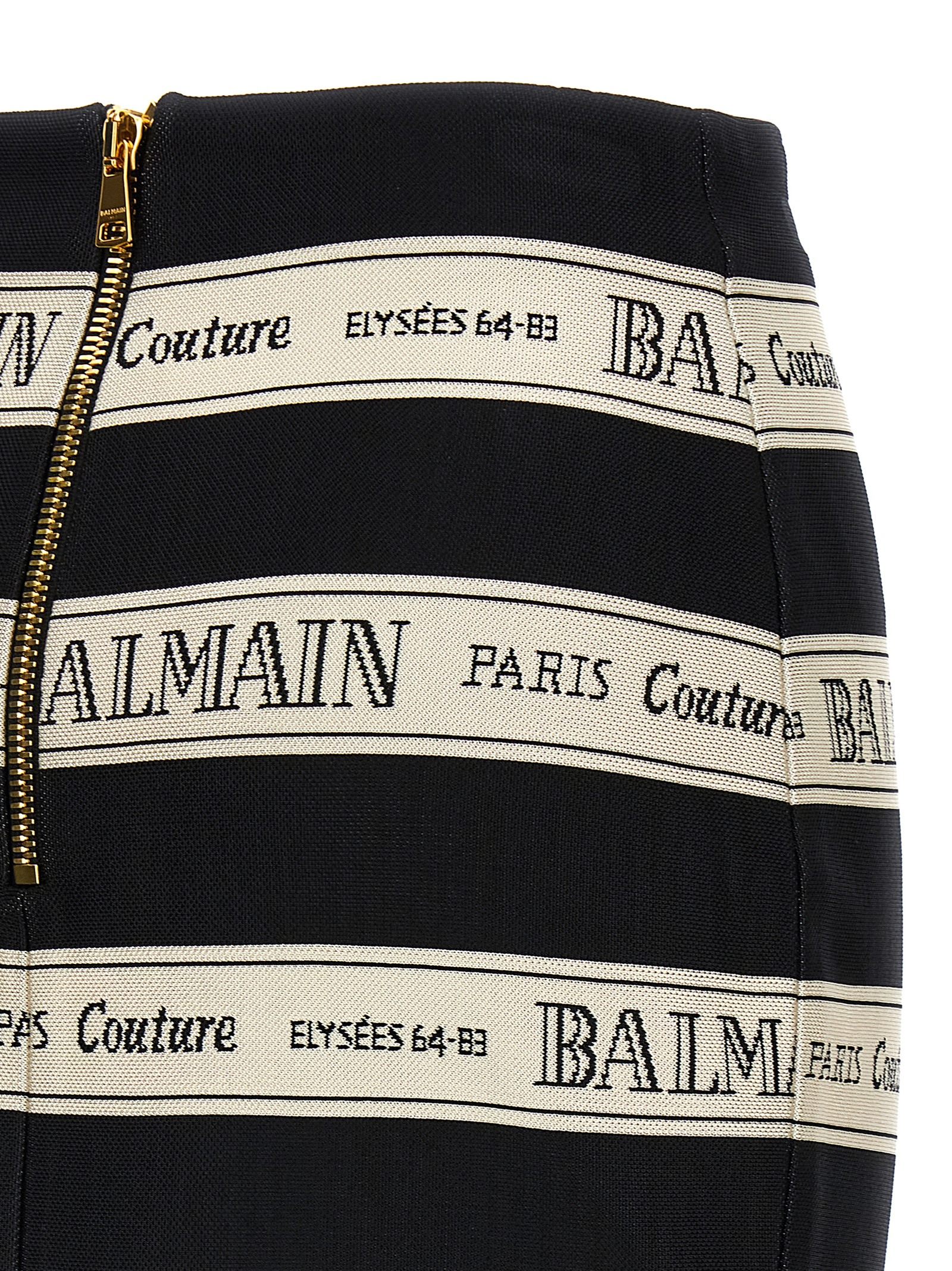 [Balmain] Midi skirt SS25 EF1LC245JJ95EDY