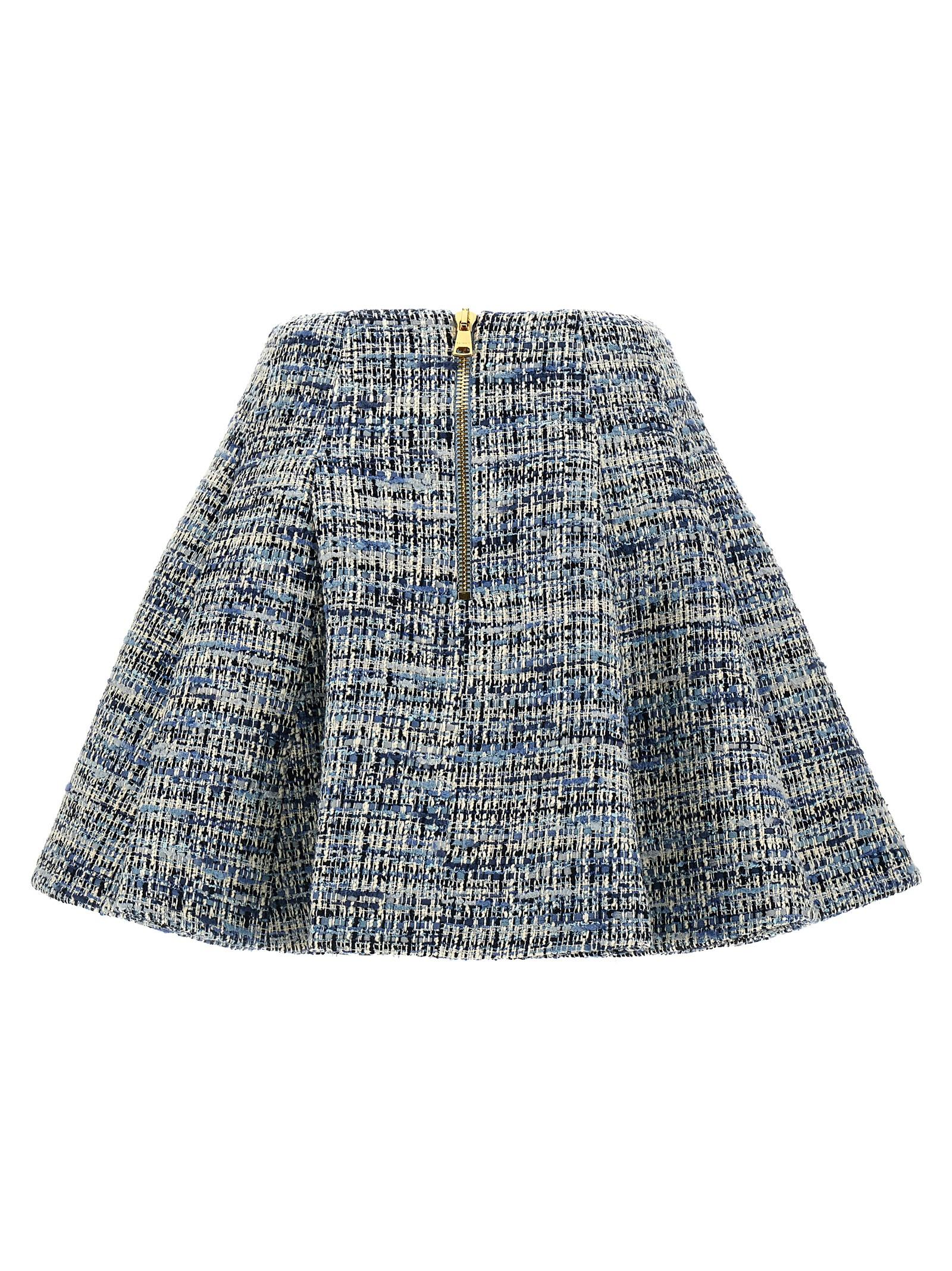 [Balmain] Mini skirt SS25 EF1LBA53CF776FC