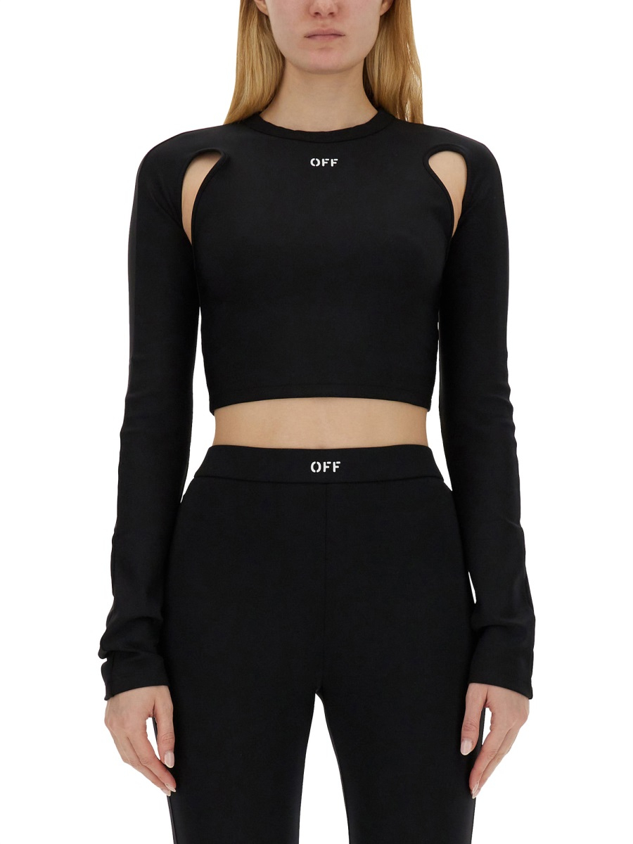 [Off-White] T-shirts Long Sleeve SS24 OWAD211_C99JER0011001