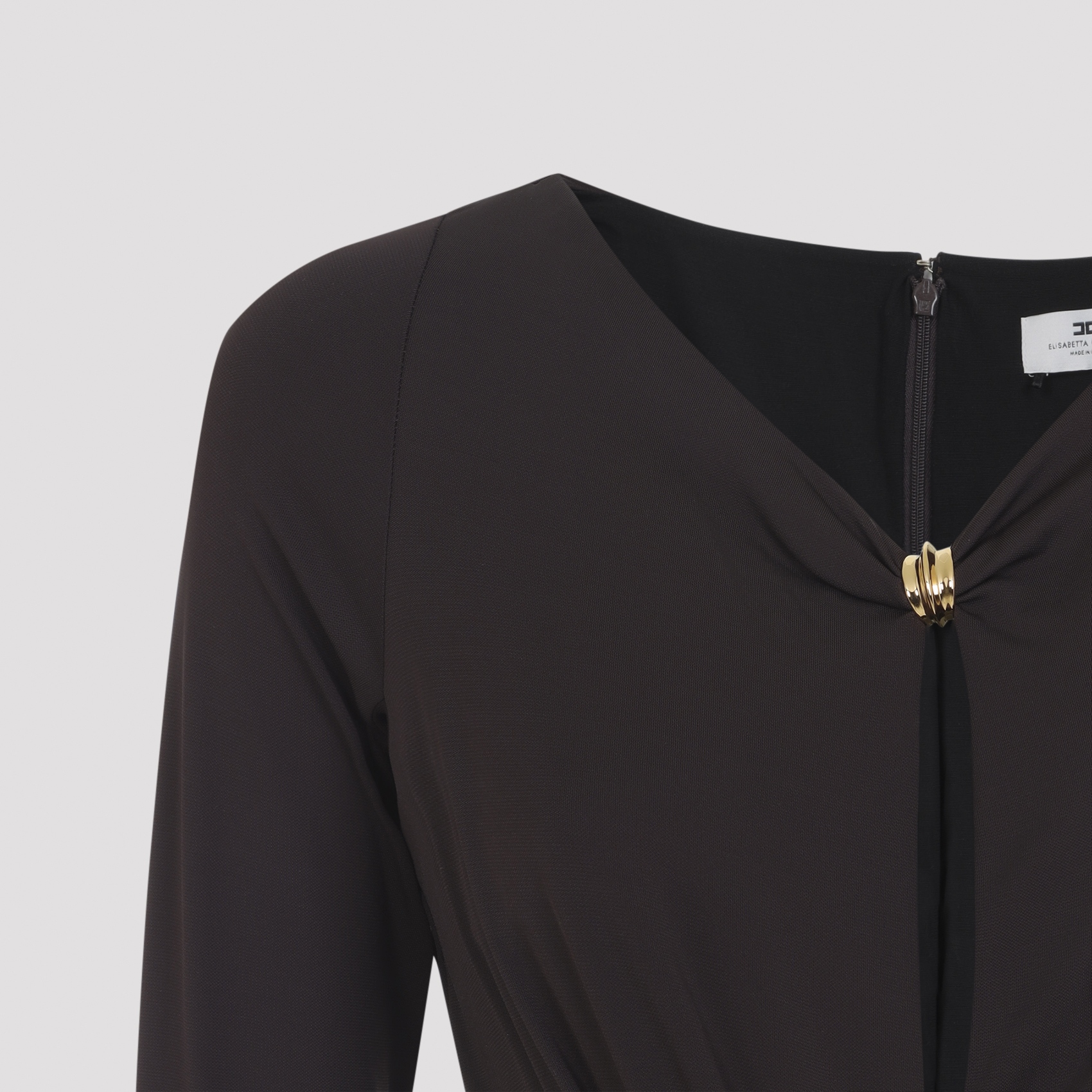 [ELISABETTA FRANCHI] Long sleeve dress SS26 ABR1461E2