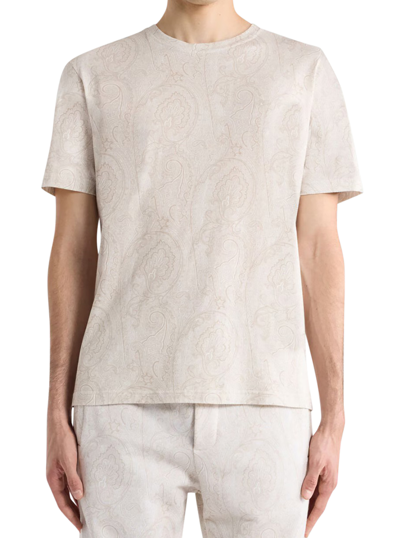 [Etro] T-shirts Short Sleeve FW26 MRMA0002AK17DM0096 ECRU