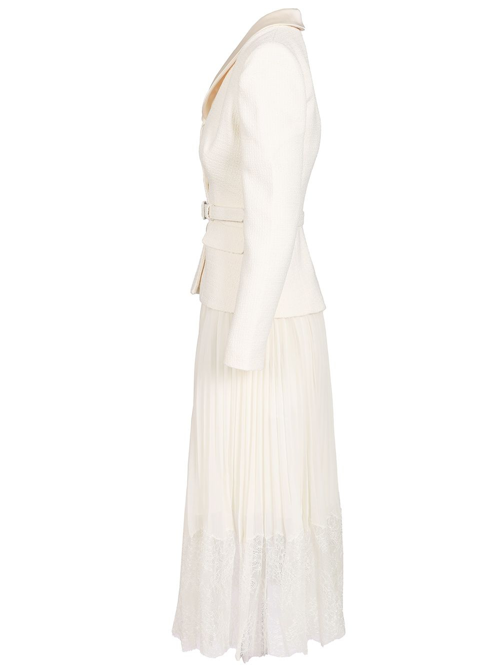 [Self-portrait] Long sleeve dress CO PF26-144M-CCREAM
