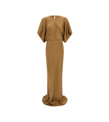 [Norma Kamali] Short sleeve dress SS26 ST4253SAR34870CAMEL