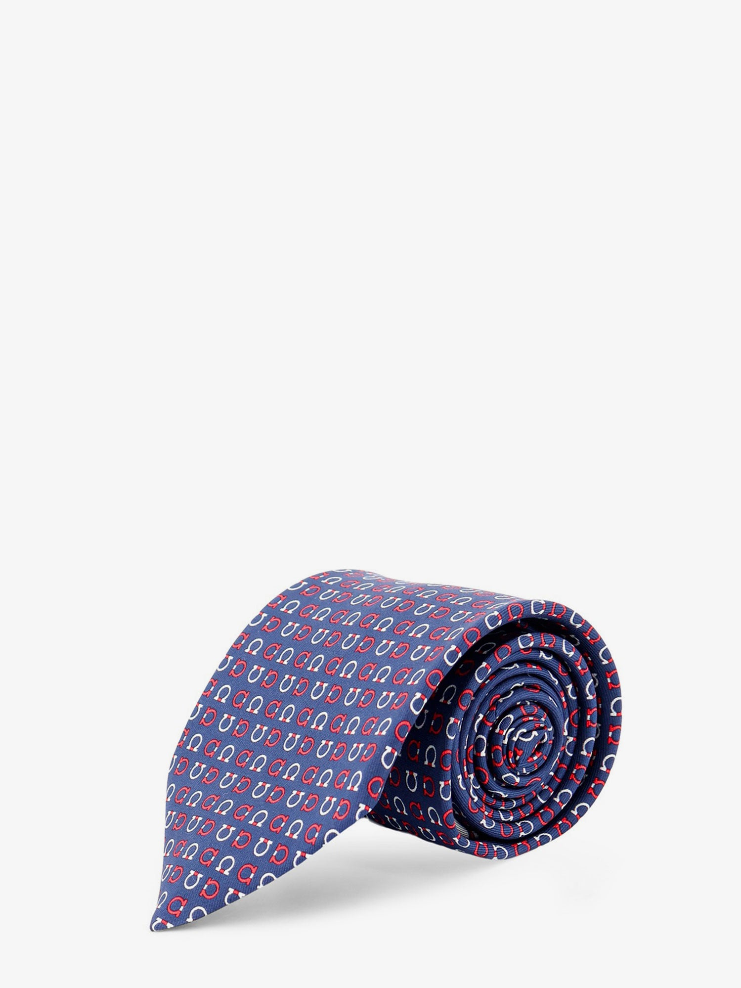 [Ferragamo] Tie FW26 351453794708BLUSCUROROSSO