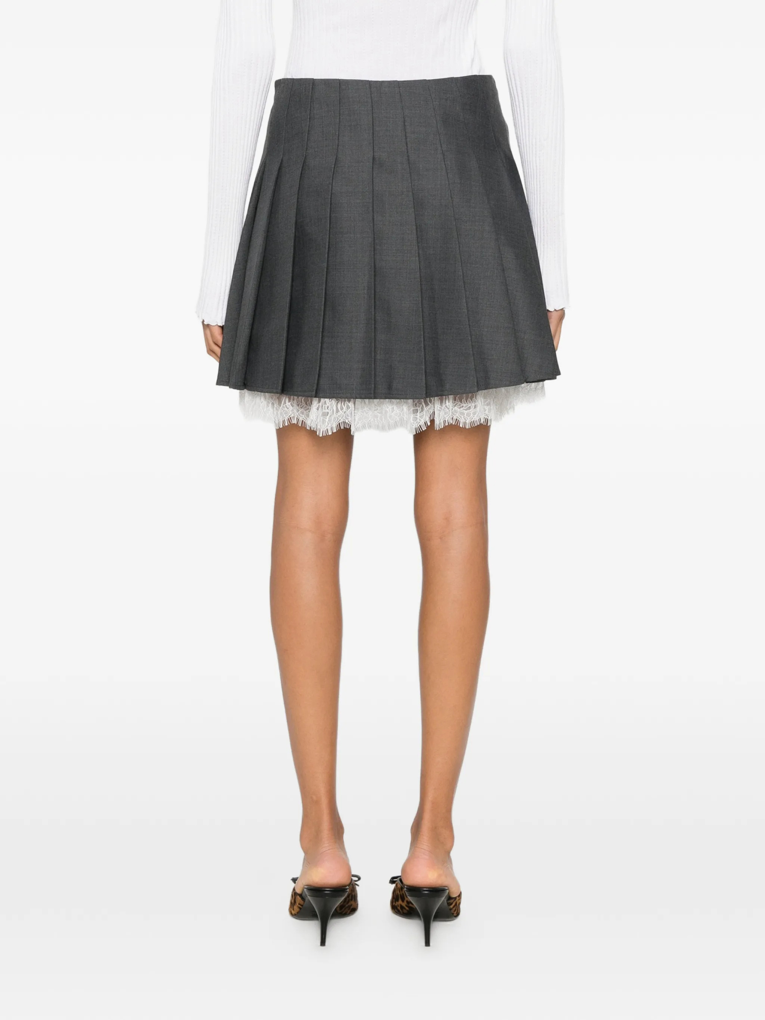 [SELF PORTRAIT] Mini skirt FW26 PF26006SKGRGREY