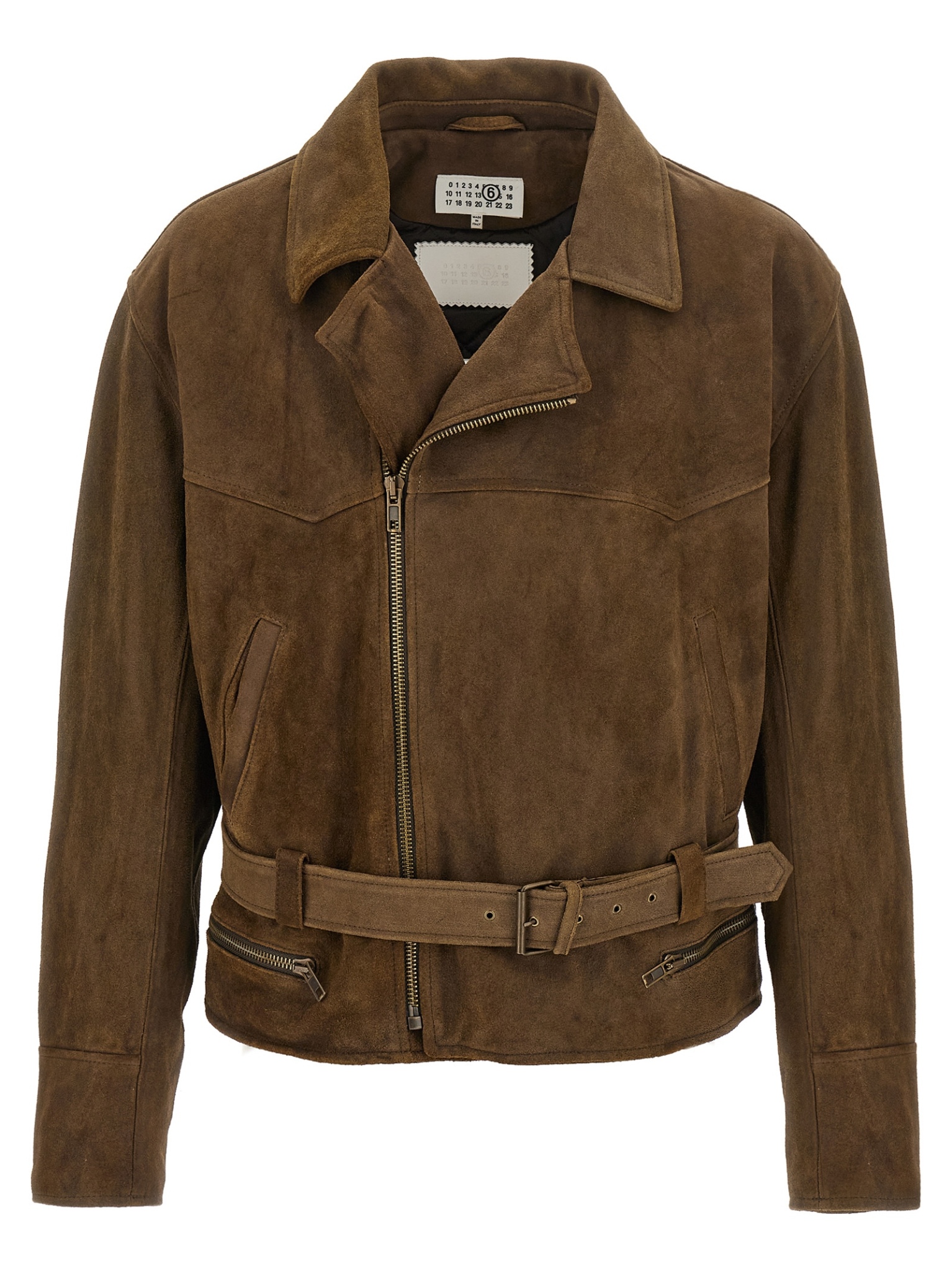 [MM6 Maison Margiela] Leather Jacket FW25 SH2AM0037M07012124