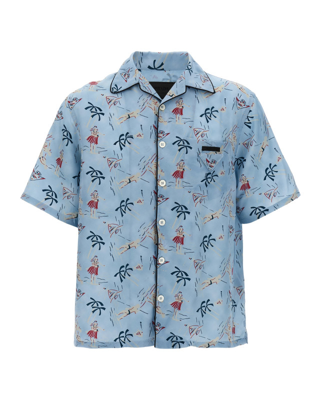 [Prada] Shirts Short Sleeve FW25 UCS524SOOO17OYF0076