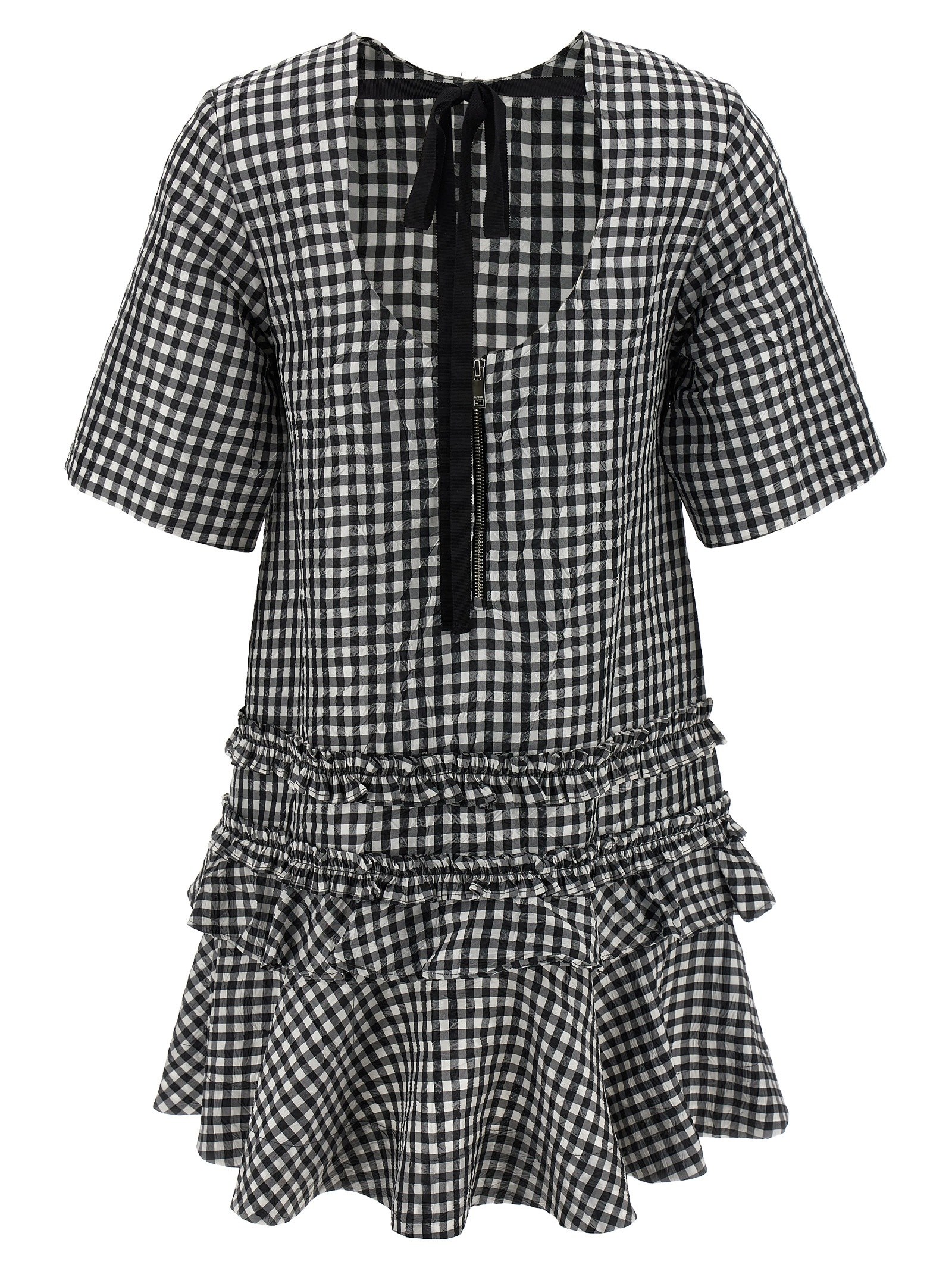 [GANNI] Short sleeve dress FW25 W0464099