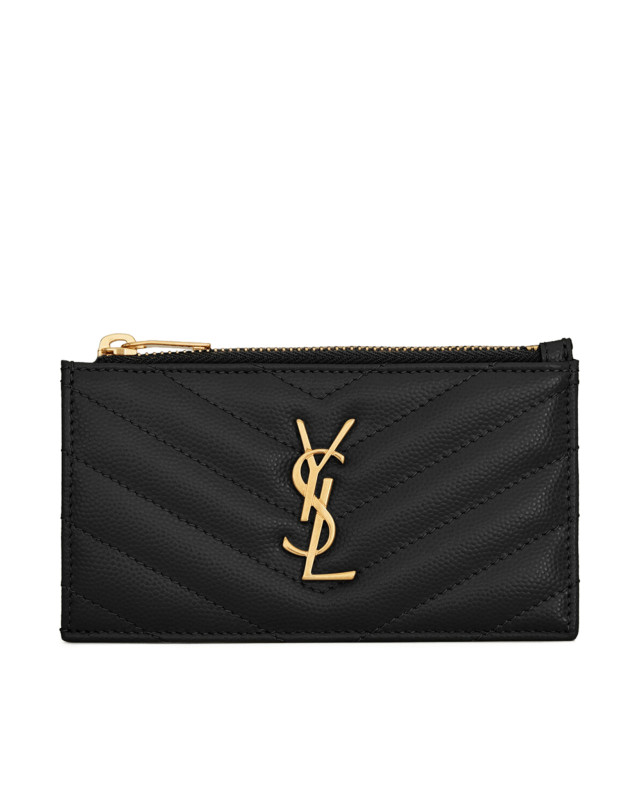 [Saint Laurent] Cardholder FW26 607915BOW011000 BLACK