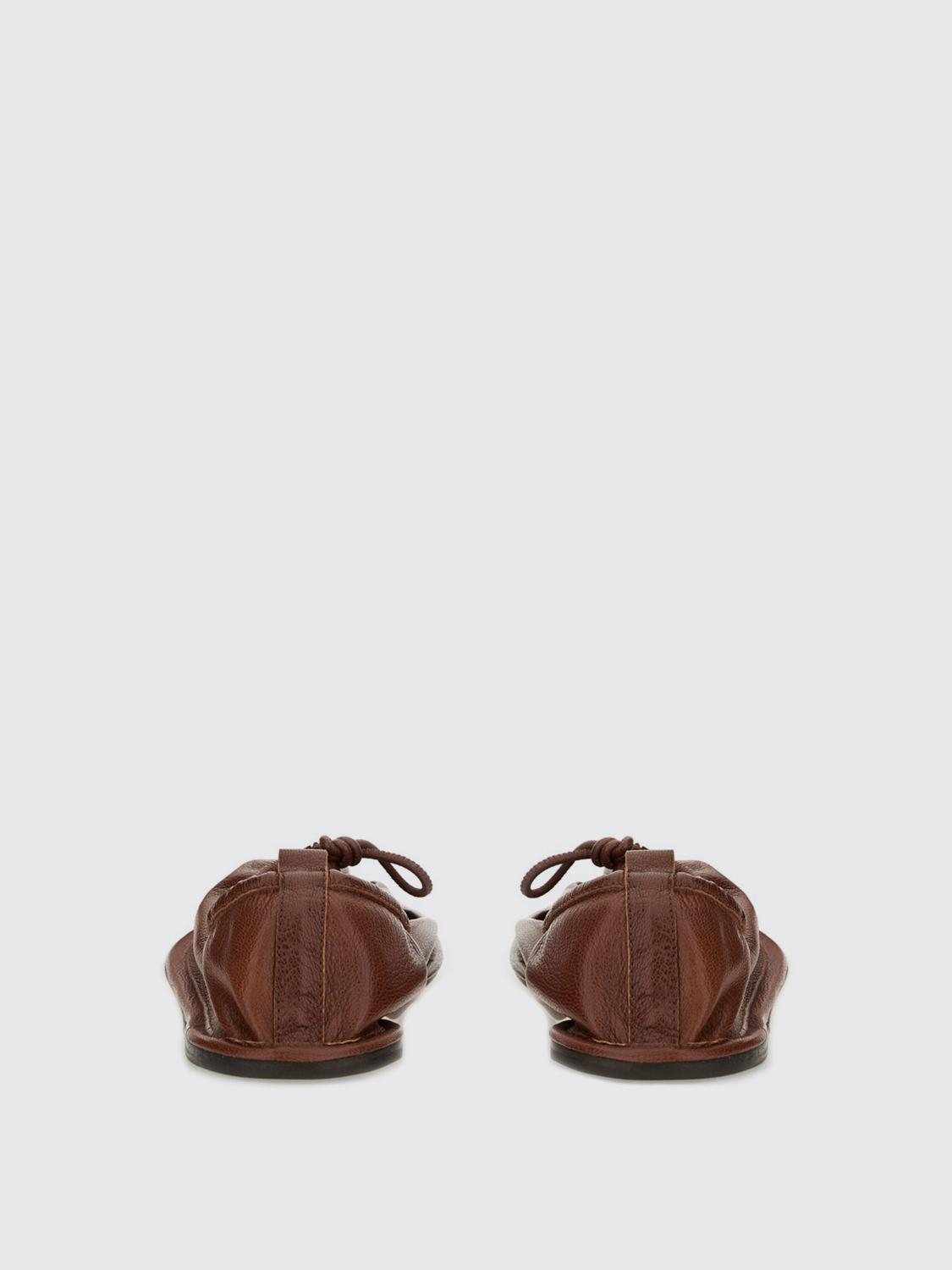 [HEREU] Flat shoes SS25 PUNSSWFS25 CHESTNUT