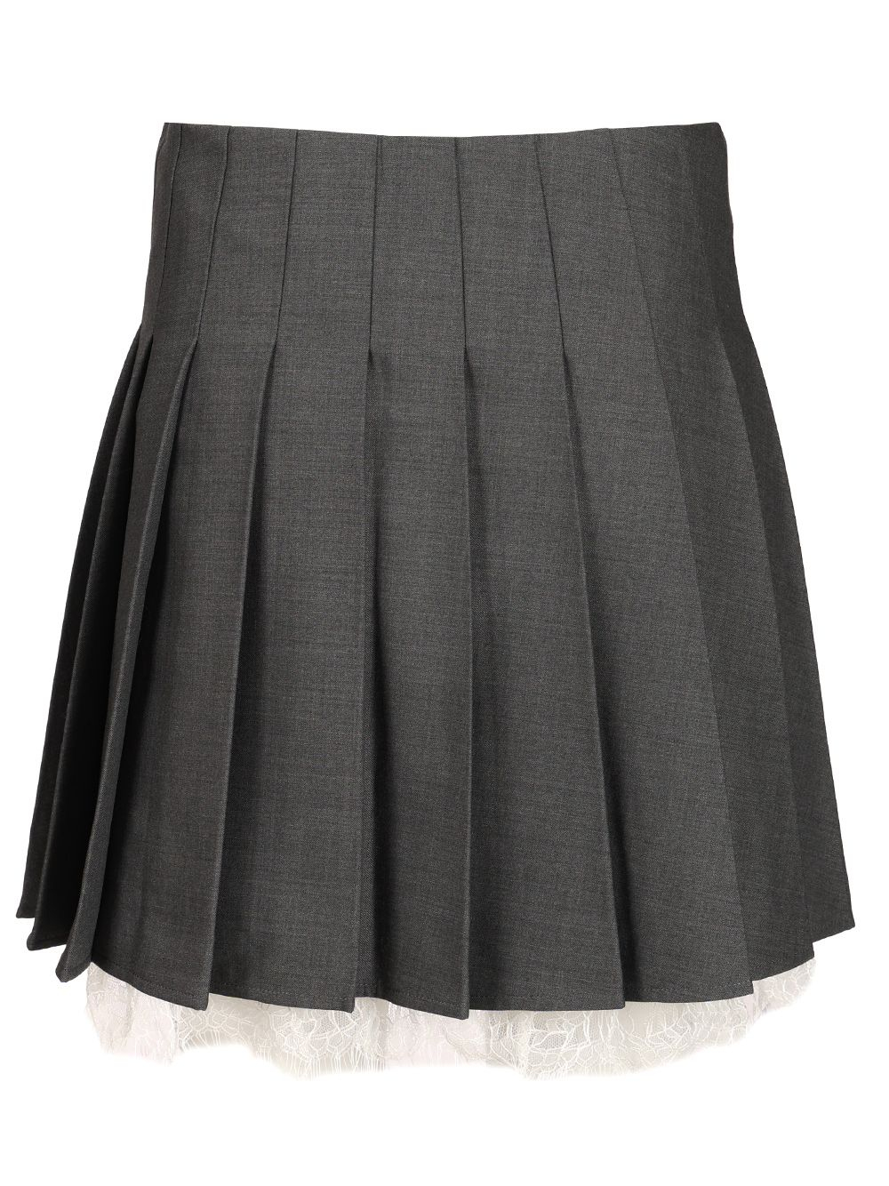 [Self-portrait] Mini skirt CO PF26-006SK-GRGREY