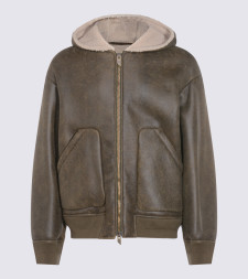 [SALVATORE SANTORO] Leather Jacket FW25 W25SANT49500UDIESARMY