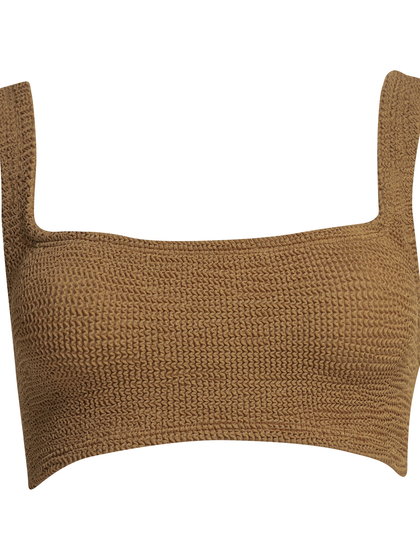 [Hunza G] Bikini SS26 XANDRA BIKINIMETALLIC CRINKLEMETALLIC COCOA