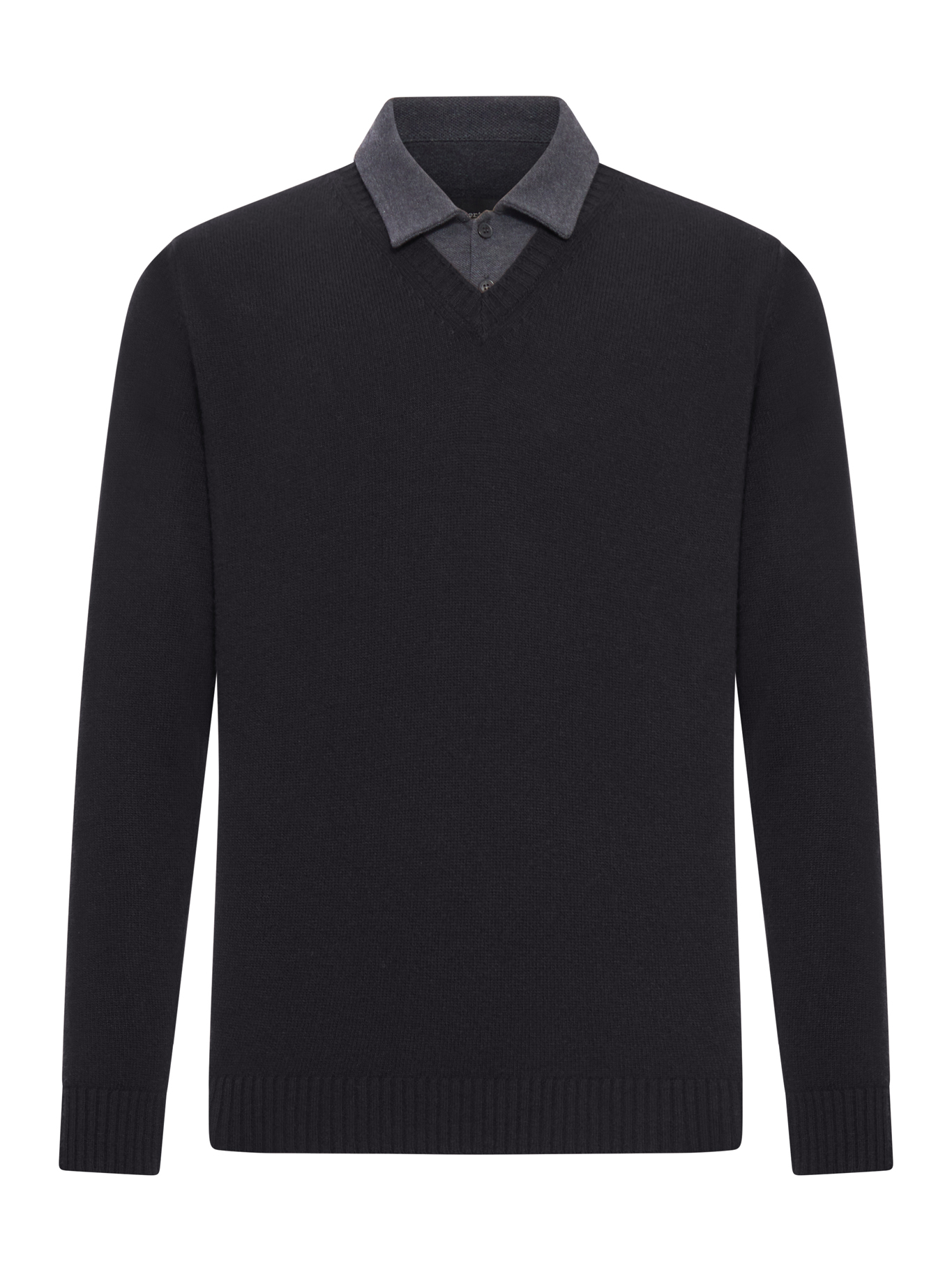 [ROBERTO COLLINA] Knitwear FW26 253M37002SUM37SU18 BLACK ANTRA