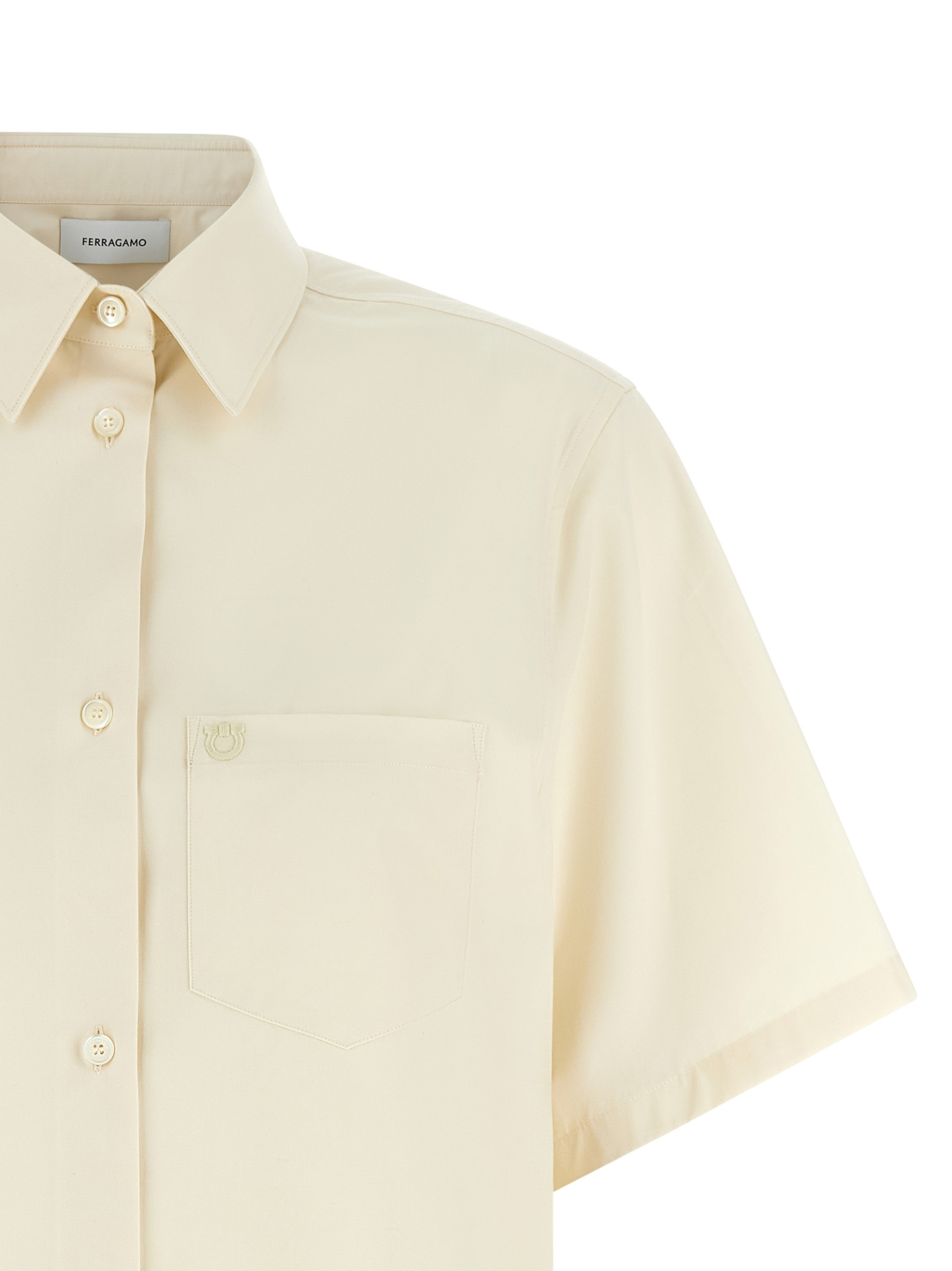 [Ferragamo] Shirts Long Sleeve SS26 791702PARCHMENT
