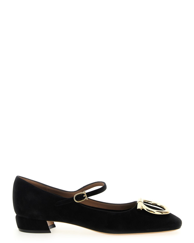 [Ferragamo] Flat shoes FW25 786975NEROAMARETTI