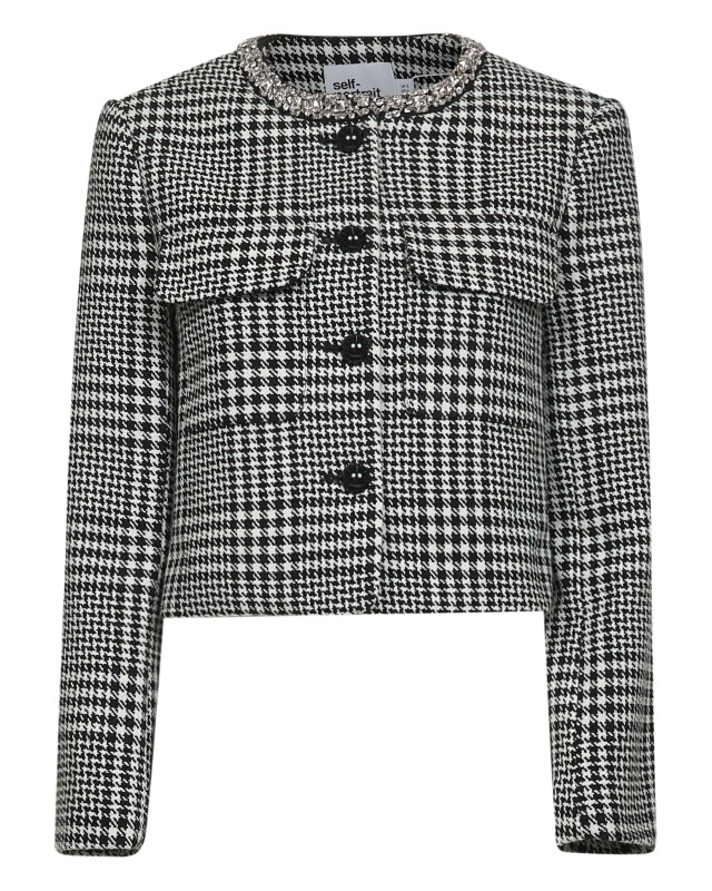 [Self-portrait] Tweed jacket FW25 PF25111JBW