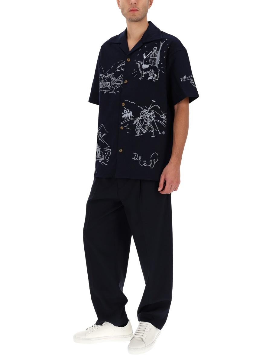 [DROLE DE MONSIEUR] Shirts Short Sleeve FW25 SH228_CO215NAVY