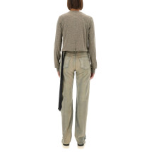 [RICK OWENS DRKSHDW] T-shirts Long Sleeve FW25 DS02E7200_JGM178