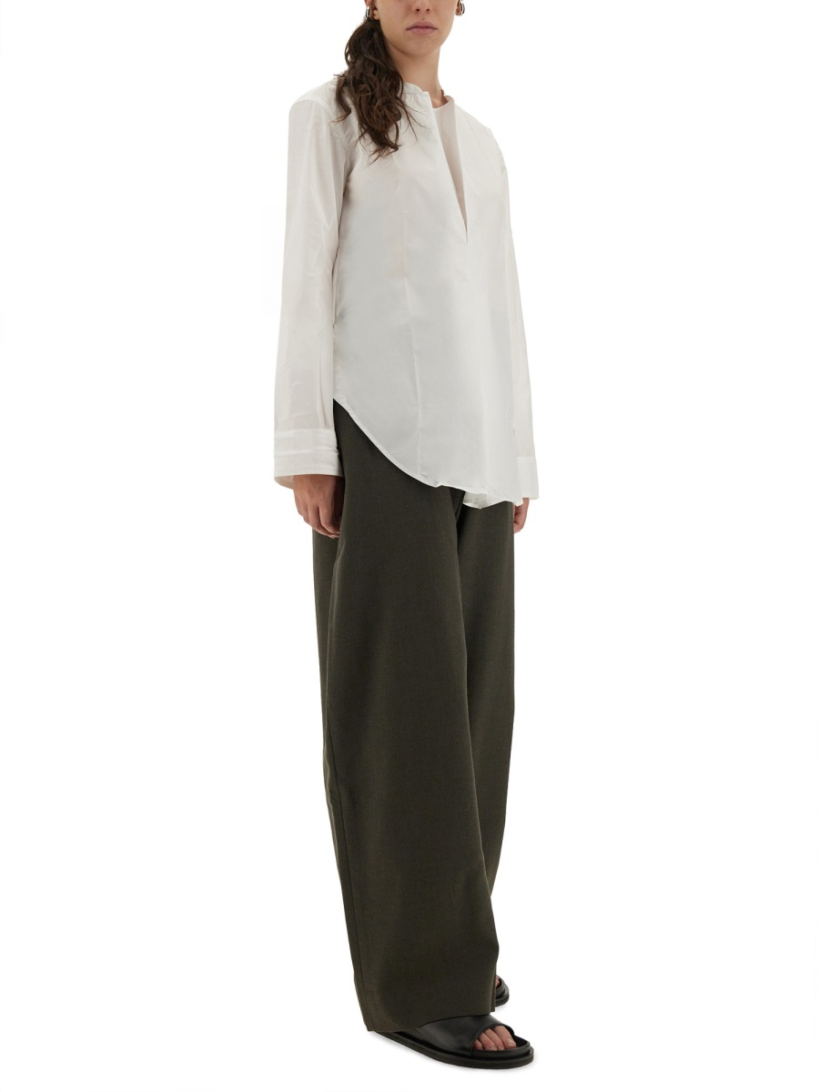 [Studio Nicholson] Shirts Long Sleeve FW25 PAMPASNW-1684_OPTICWHITE