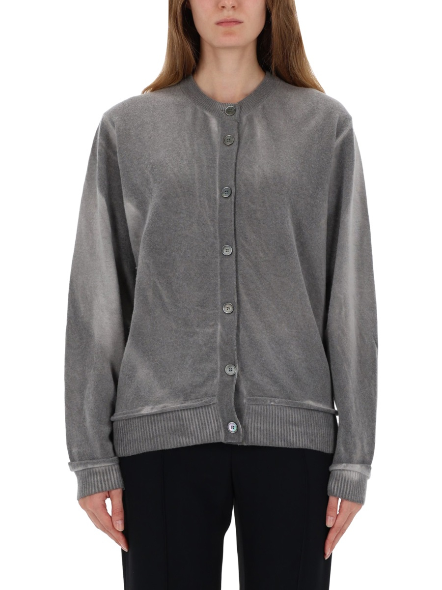 [Our Legacy] Cardigan FW25 W4253DG_GREYSPRAYDYECHERUBWOOL