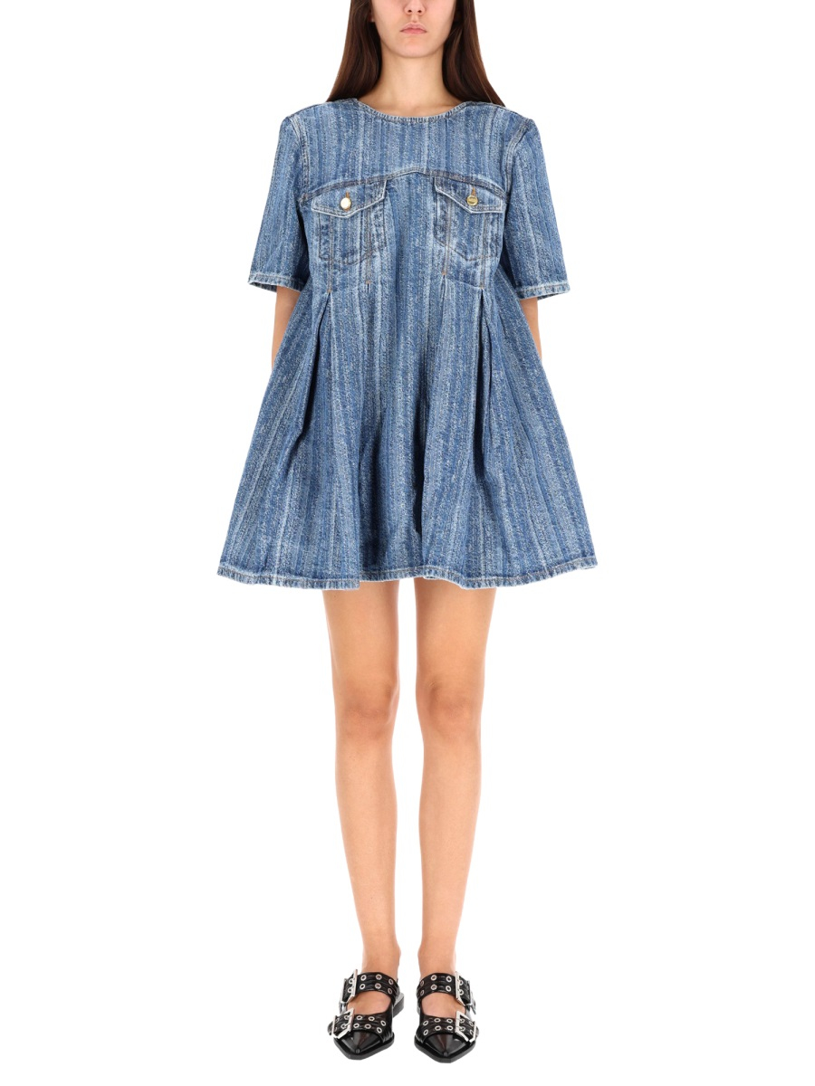 [GANNI] Short sleeve dress FW25 J1843_566