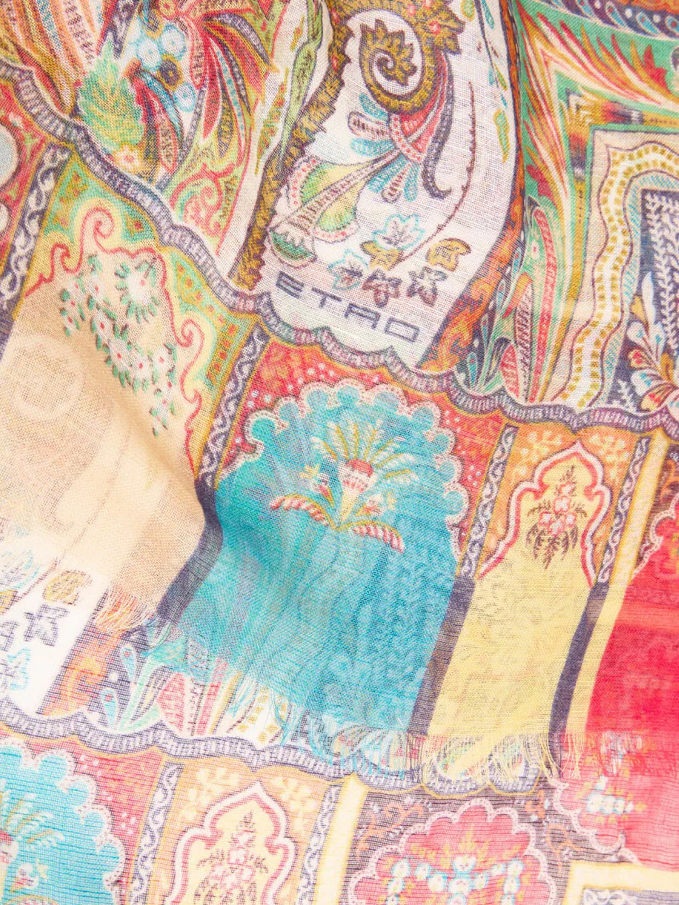 [Etro] Scarf FW26 WAYA0001AK18KX0800 WHITE