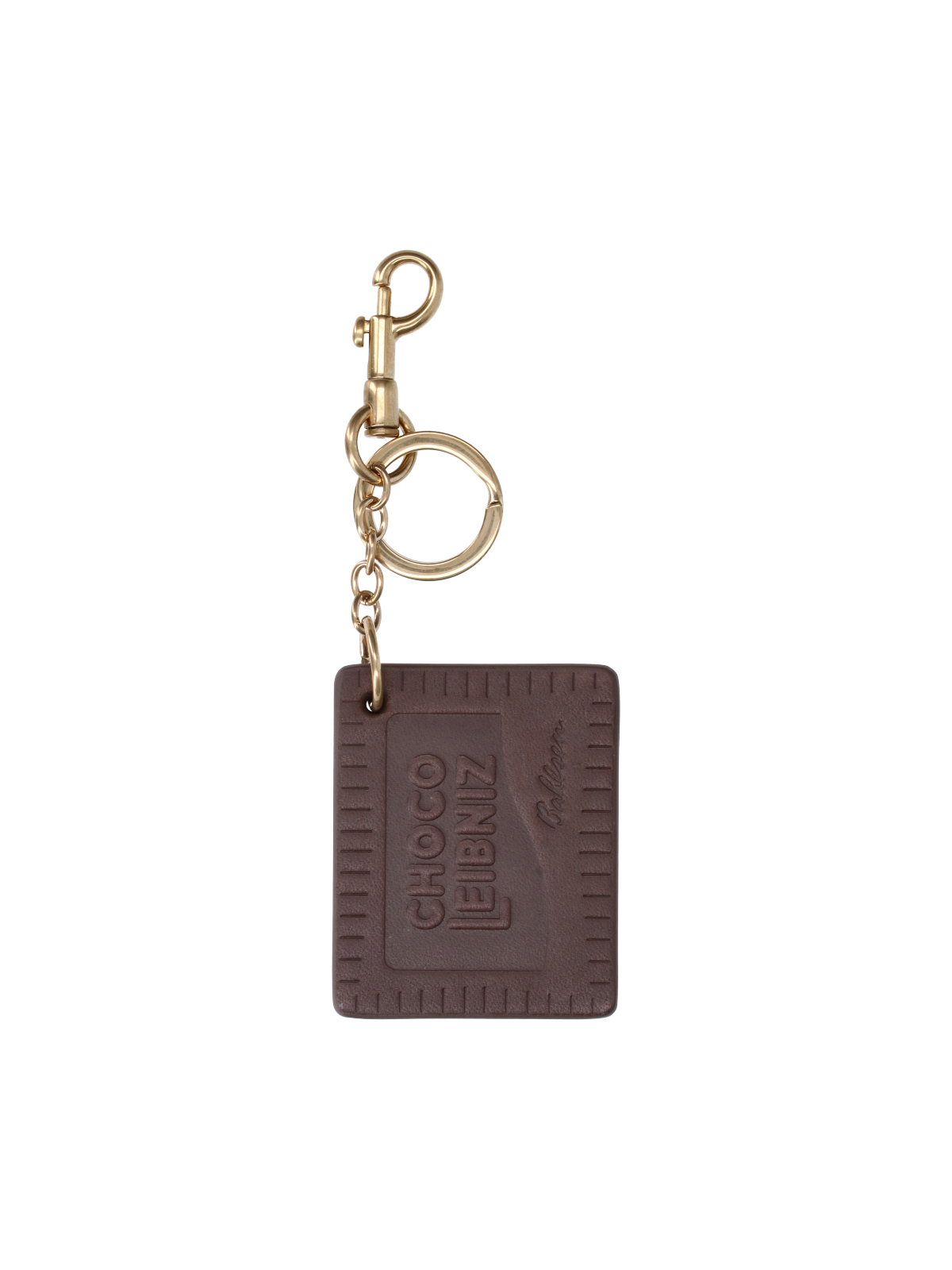 [Anya Hindmarch] Keyring FW26 198189CHOCOLATE