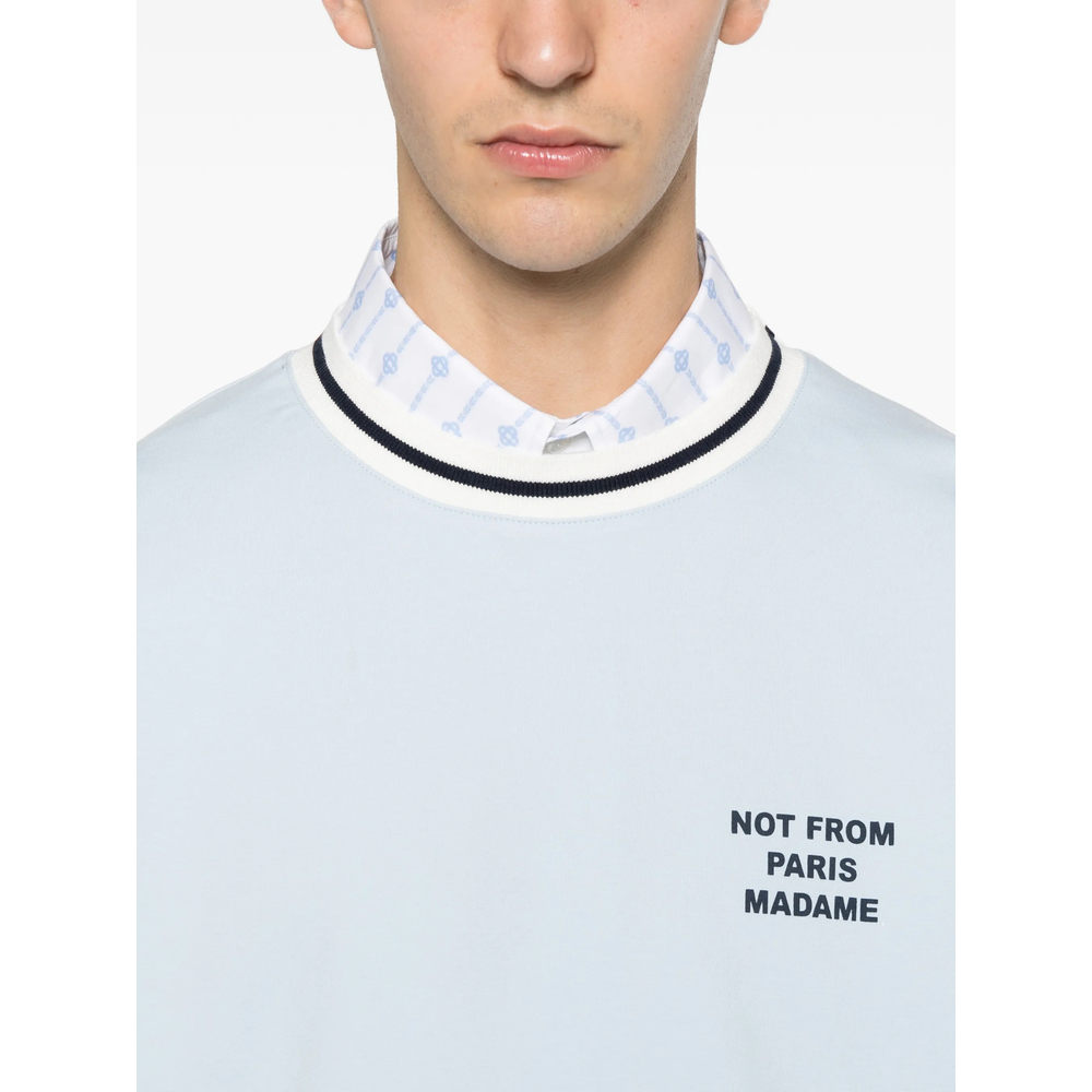 [DROLE DE MONSIEUR] T-shirts Short Sleeve SS26 J-TS189 CO002 LIBLU
