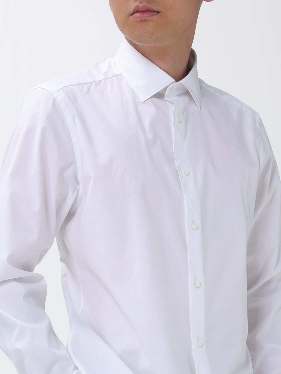 [ZEGNA] Shirts Long Sleeve SS26 304100A39MS0JI 100
