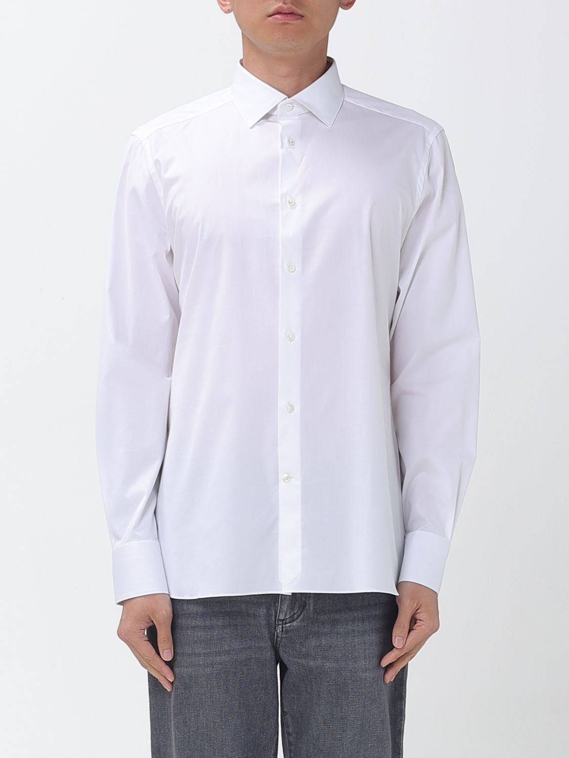 [ZEGNA] Shirts Long Sleeve SS26 304100A39MS0JI 100