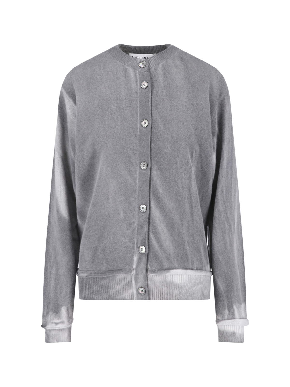 [Our Legacy] Cardigan FW25 W4253DGGREY SPRAY DYE CHERUB WOOL