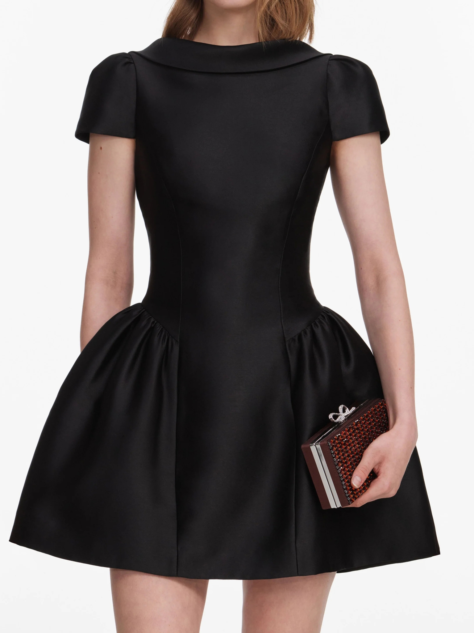 [SELF PORTRAIT] Short sleeve dress FW26 PF26097SBBLACK