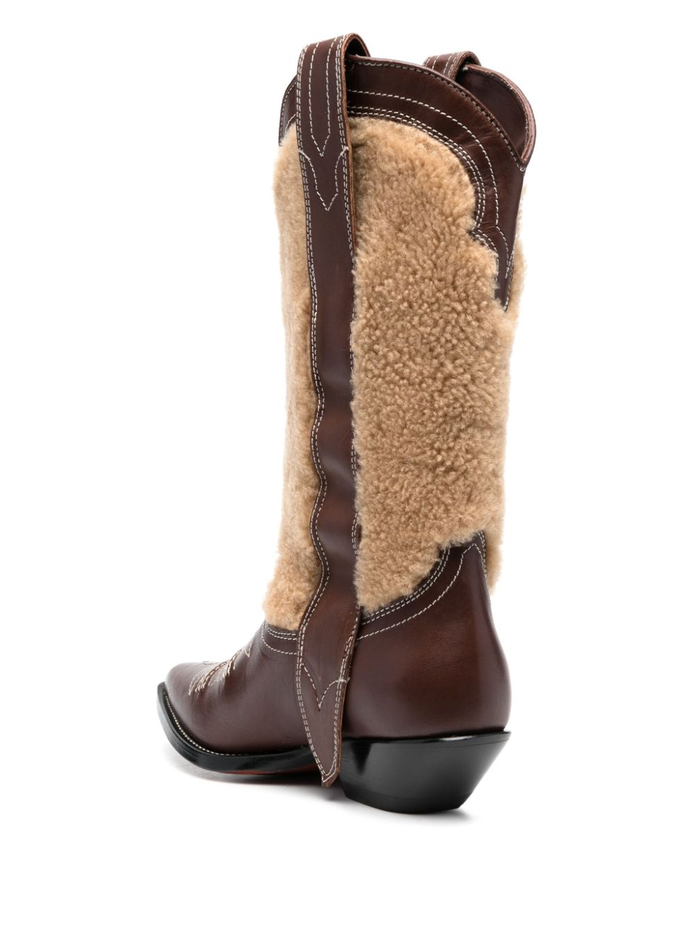 [SONORA] Long Boots FW23 SANLUISMAXIFLOWER35MONTONEBROWN