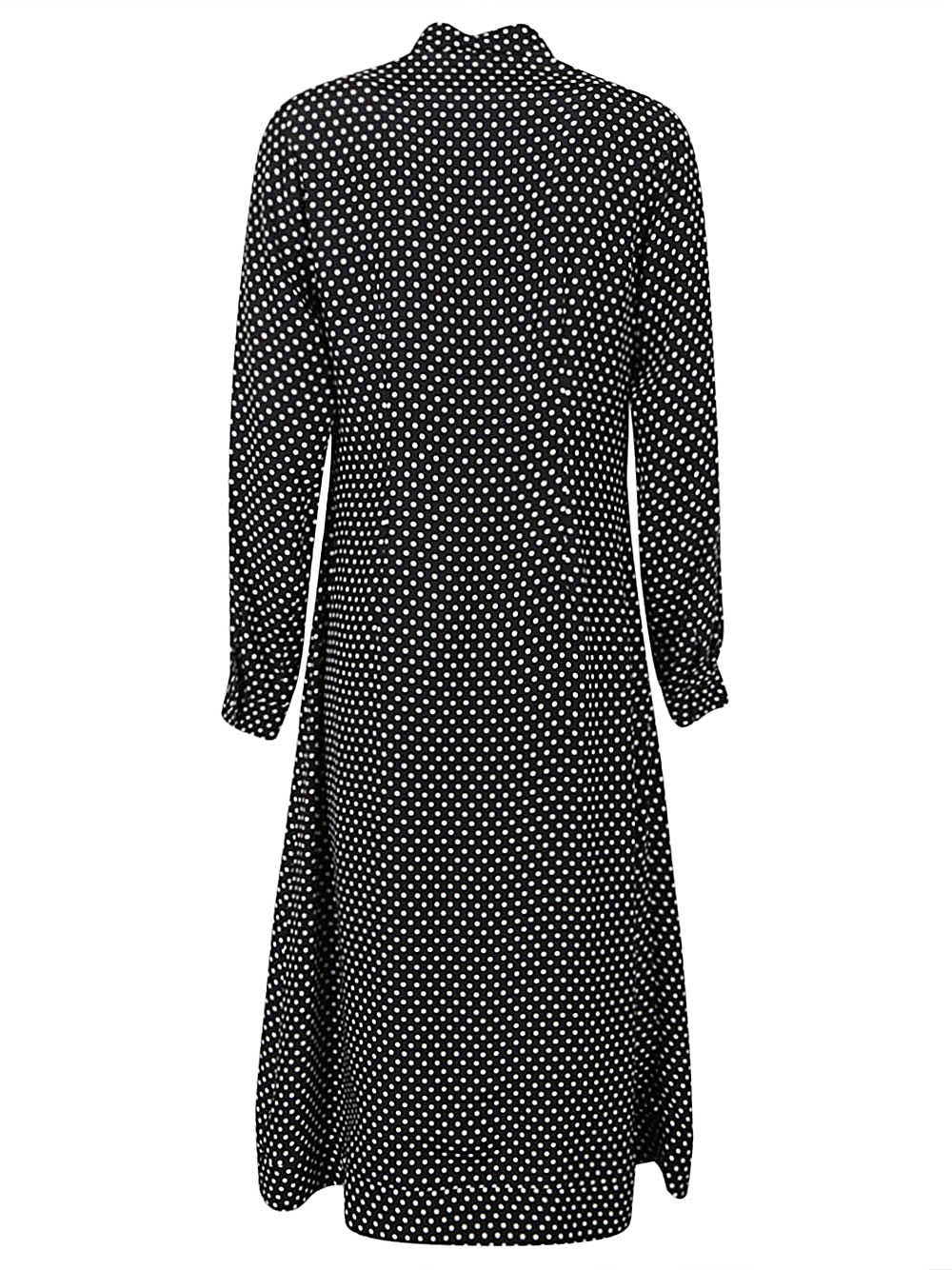 [CRIDA] Long sleeve dress FW23 ALBAMIDIDRESSBLACK/OFFWHITEPOIS
