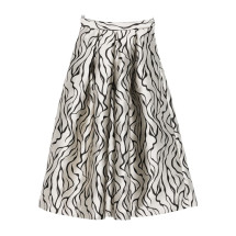 [LUNATICA MILANO] Midi skirt FW25 LUNA88JQSTREAKSGREY