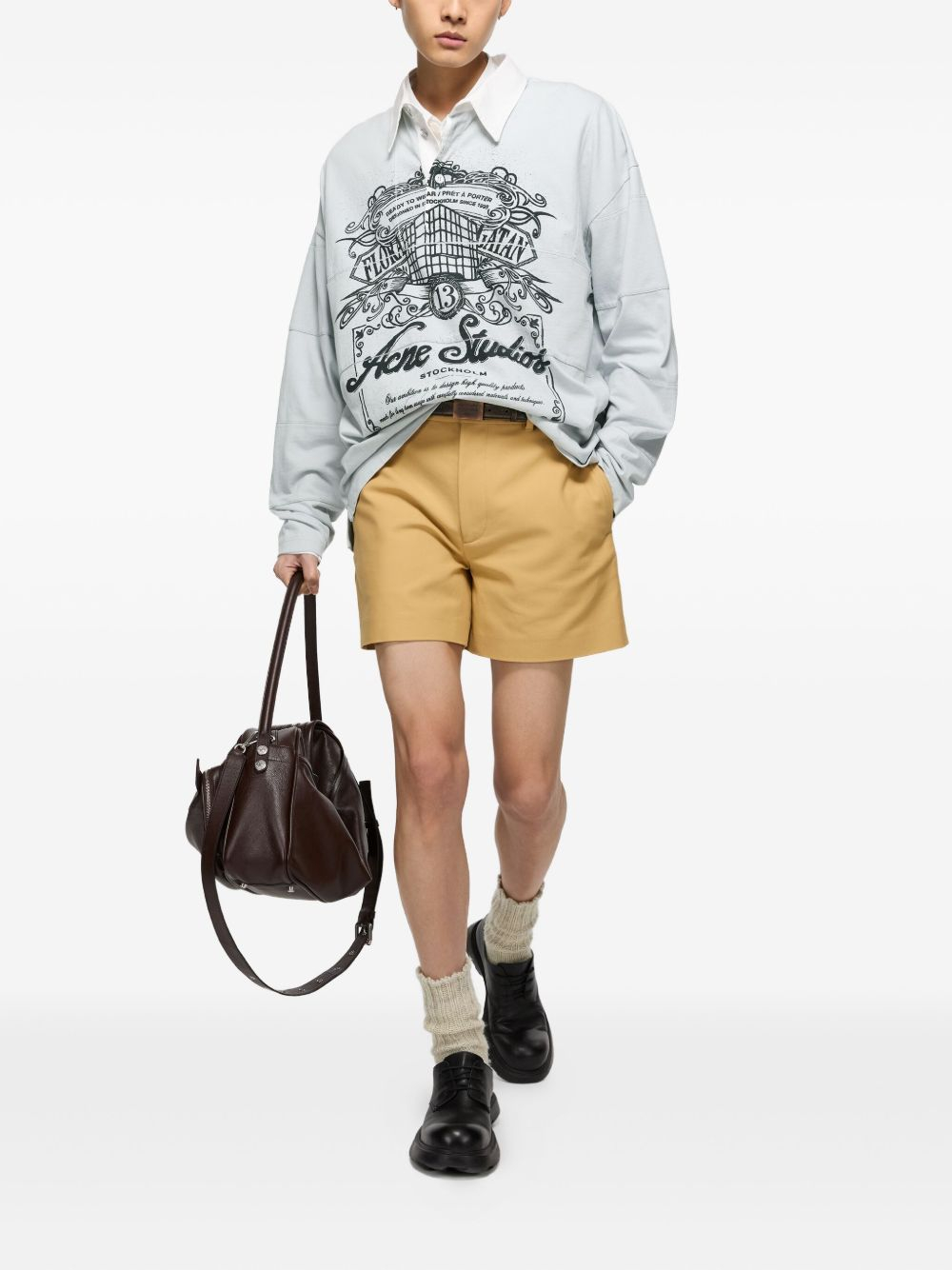 [Acne Studios] T-shirts Long Sleeve FW25 CL0396AAA