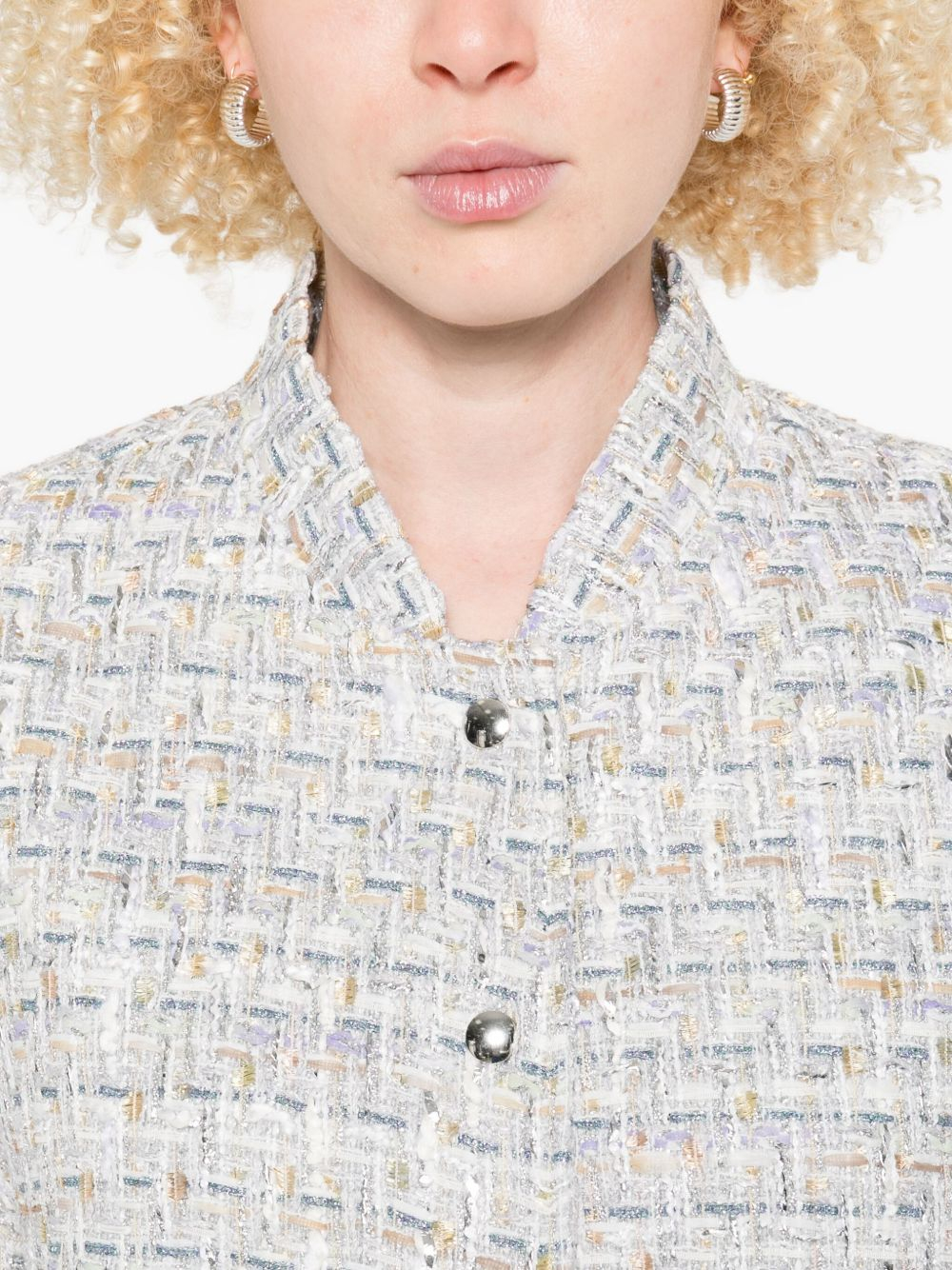 [Iro] Tweed jacket FW25 NOEMYWP137SIL28