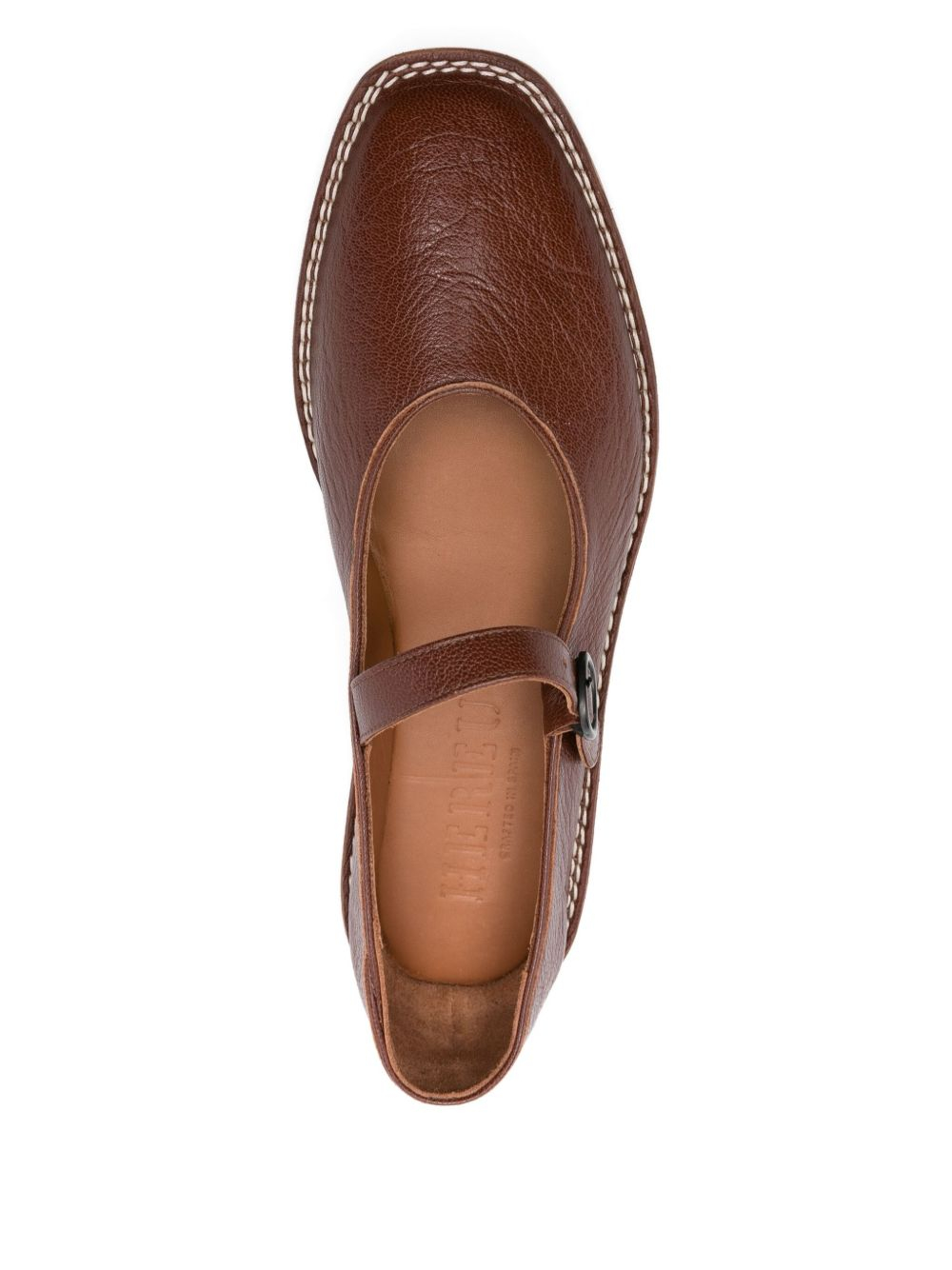 [HEREU] Flat shoes FW25 BRASSWFA25CHESTNUT