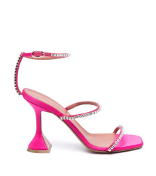 [Amina Muaddi] Sandals SS23 GILDASANDALSATINRASBERYY