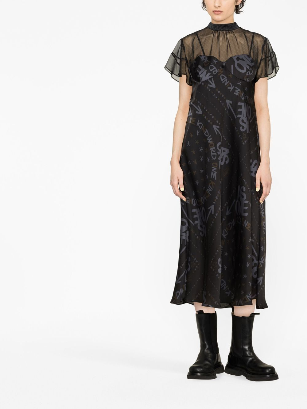 [Sacai] Short sleeve dress SS23 23-06460001