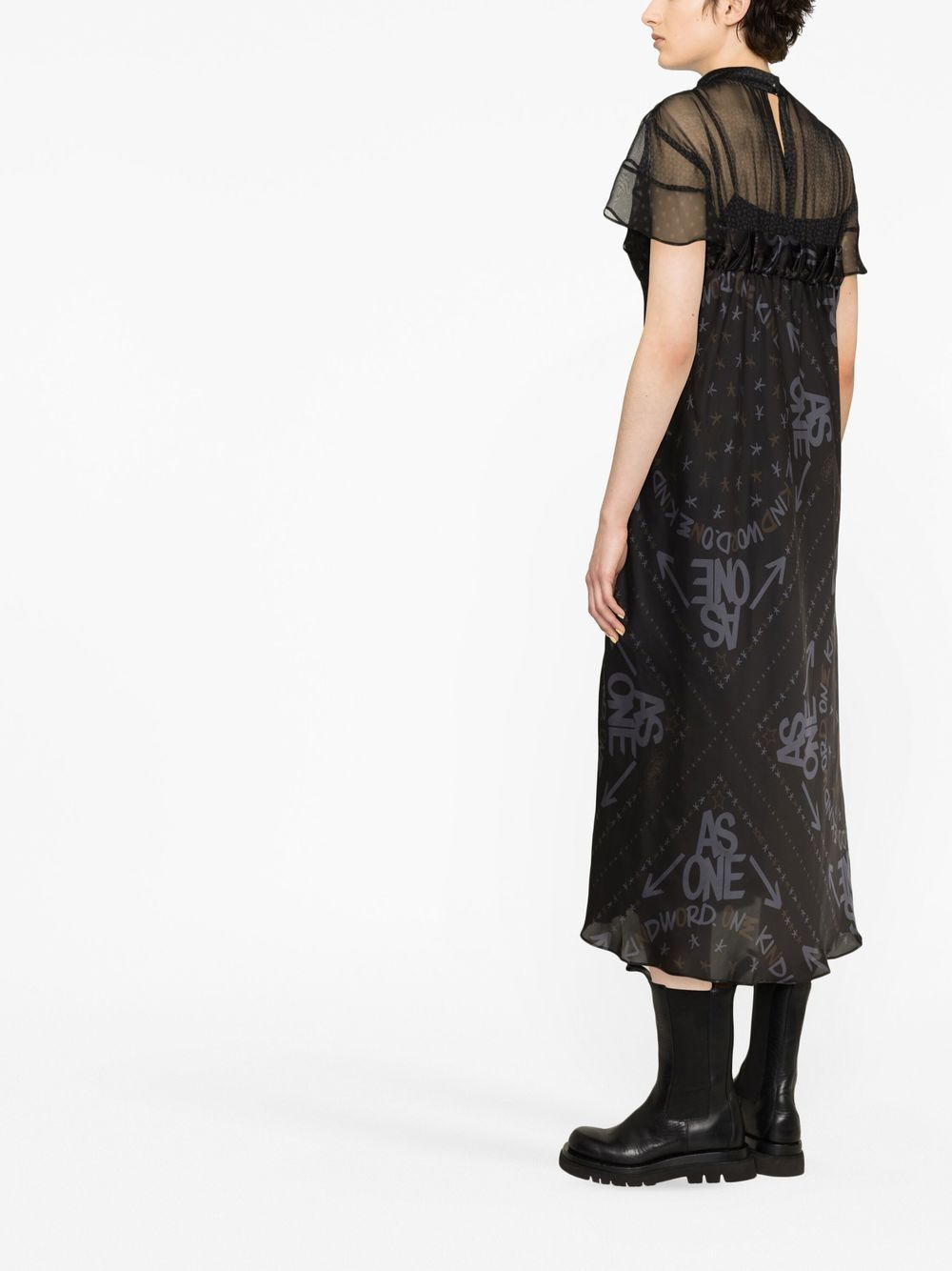 [Sacai] Short sleeve dress SS23 23-06460001
