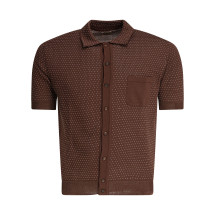 [Rakki] Shirts Short Sleeve SS25 JUNEAU TKTABACCO-PANNA