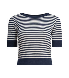 [Rakki] T-shirts Short Sleeve SS25 LA MARINIEREBLEU-PANNA
