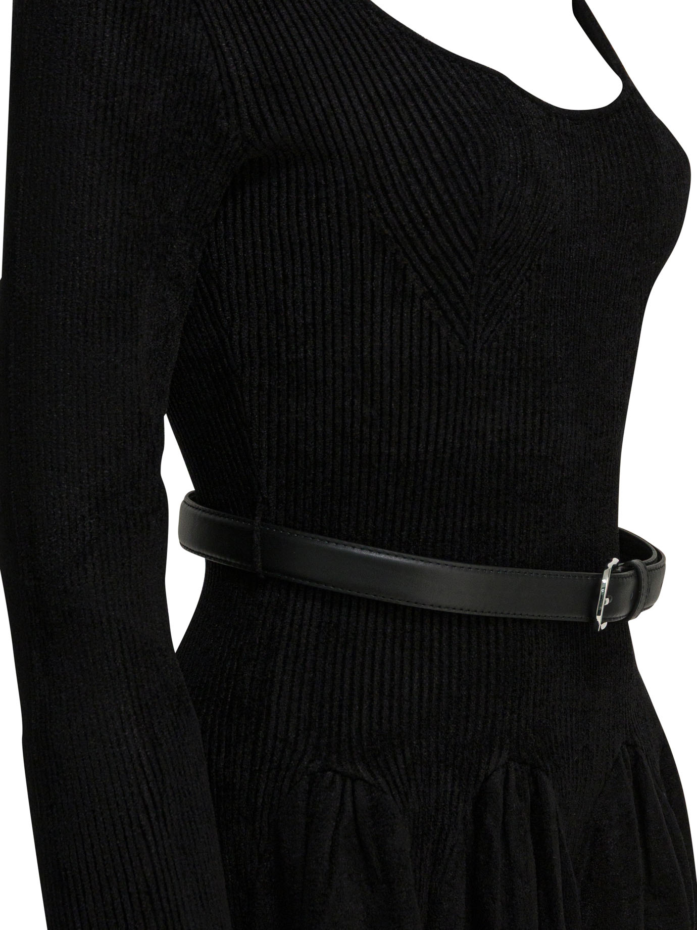 [Self-portrait] Long sleeve dress FW25 AW25-029S-BBLACK
