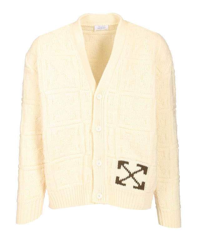 [Off-White] Cardigan FW25 OMHB02LF25KNI0010B58