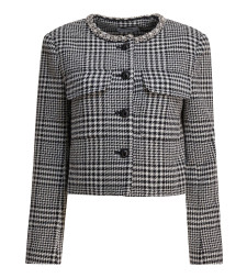 [Self-portrait] Tweed jacket FW25 PF25-111J-BWBLACK AND WHITE