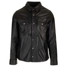 [Giorgio Brato] Leather Jacket SS24 GU24S20089NAPSNERO