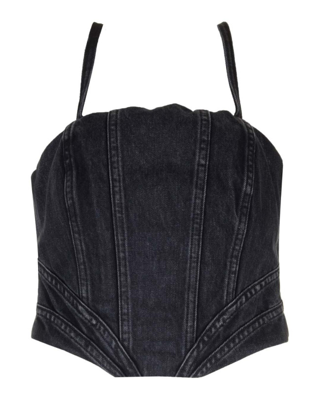[Amiri] Bustier SS24 PS24WDF007FADED BLACK